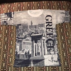 Men’s Small White Greece T-shirt